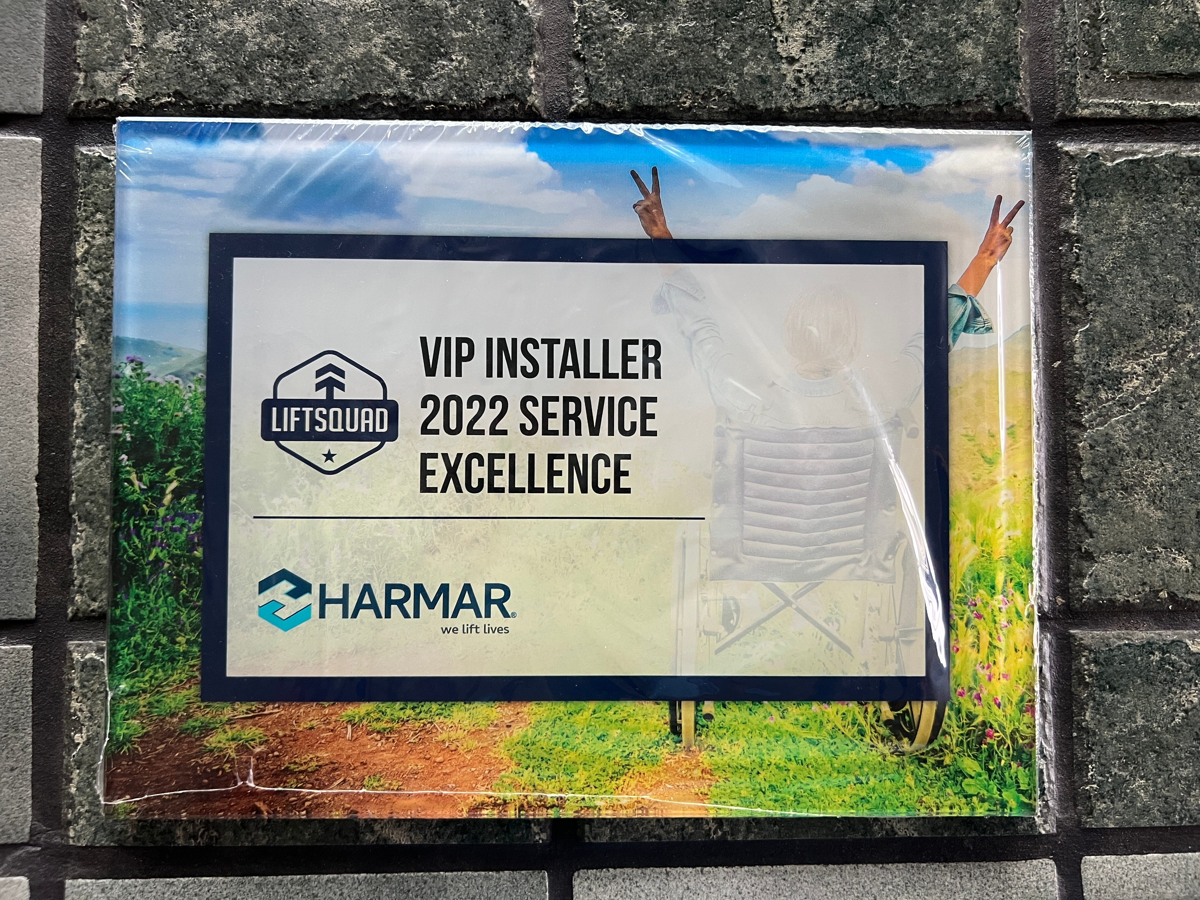 VIP Installer 2022 Service Excellence Award